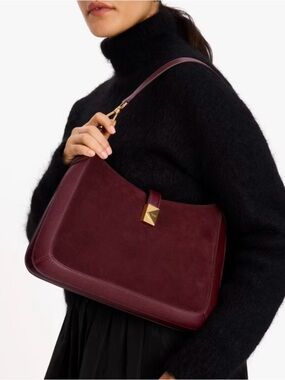 Kate Spade Pebbled and Suede Shoulder Bag